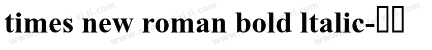 times new roman bold ltalic字体转换